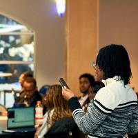 International Anchor Allies Winter 2026 First Mixer - a captain contributing to the discussions